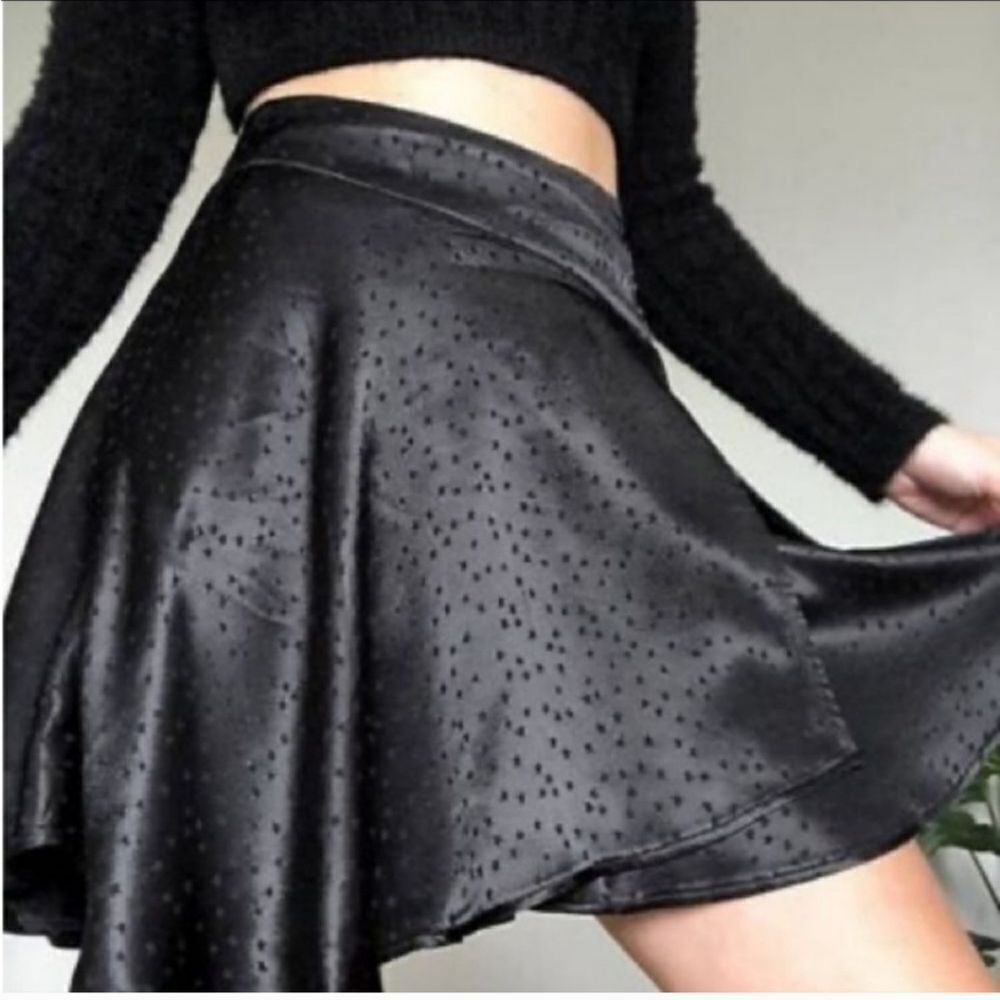 NWT Free People Starstruck mini skirt in Black